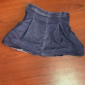 Jean denim women’s pleated skirt style 2